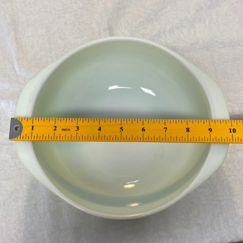 Vintage‎ Pyrex 024 Spring Blossom Green Cinderella Mixing Bowl 2 Qt USA